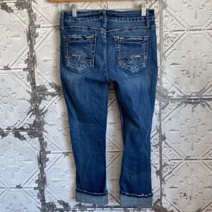 Silver Elyse Cropped Jeans